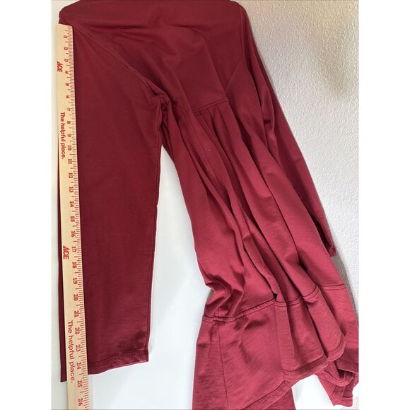 CMC Color Me Cotton Long Plus Size 2X Red Jacket Zip Sweatshirt Long Womens - Picture 8 of 12